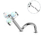 oufer opal nose piercing stud 