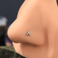 opal nose piercing stud 