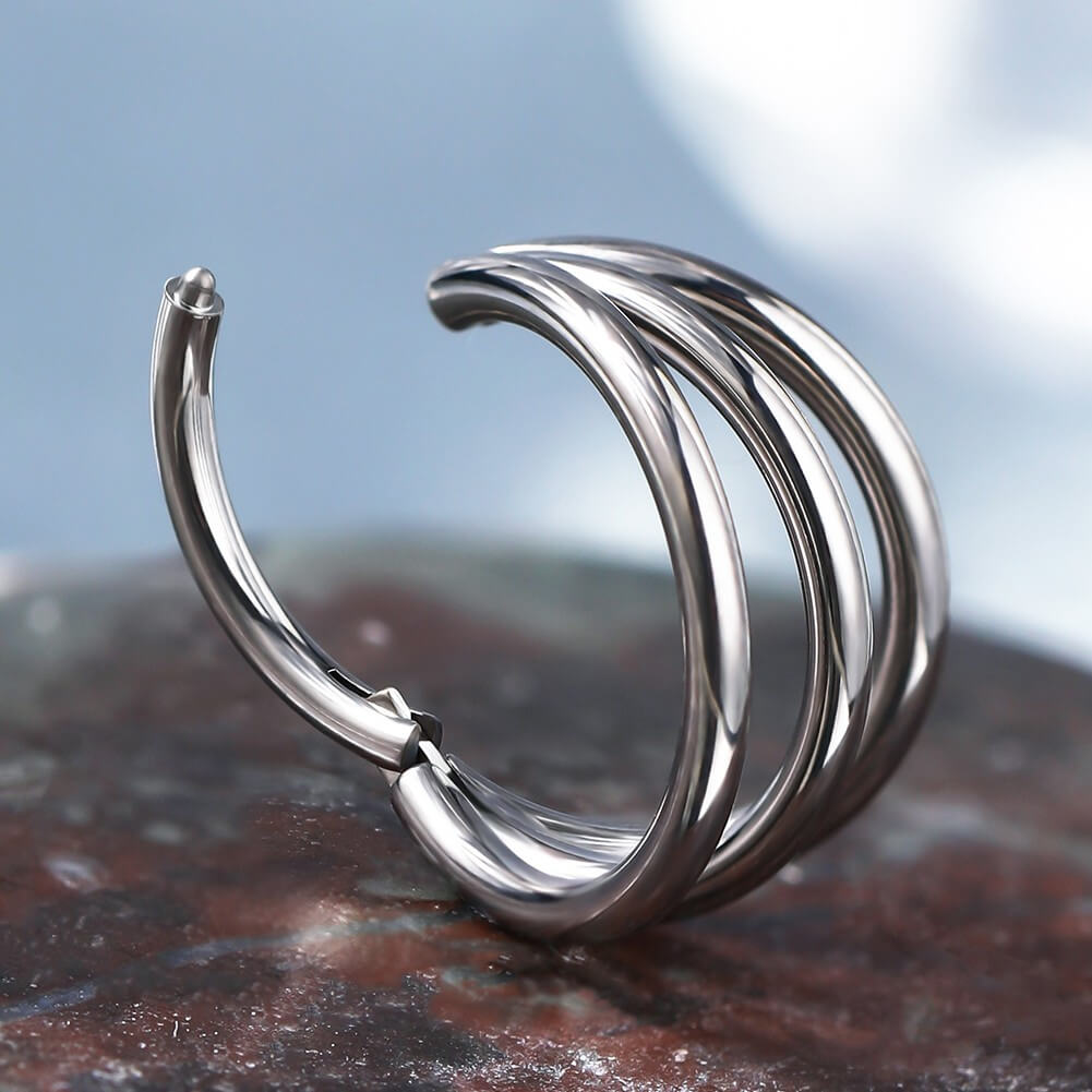 Triple Layered Titanium Cartilage Ring