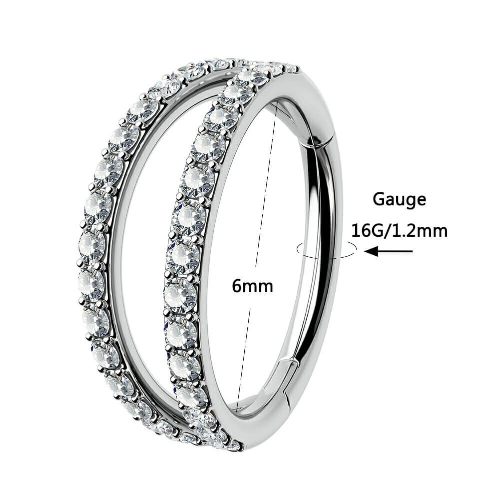 16g double conch hoop