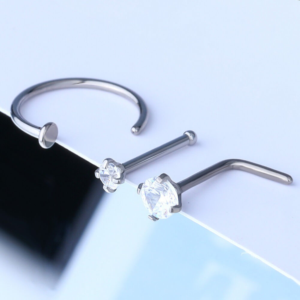 titanium nose piercings