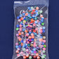 14G 100PCS Tongue Ring Ball Colorful Acrylic Tongue Barbells(Random Colors) - OUFER BODY JEWELRY 