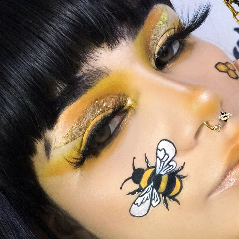 16G/ 18G oro abeja septum anillo herradura hélice pendiente