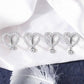 14G Reverse CZ Herz Sparkle Nabel Ring