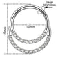 10mm double hoop septum ring