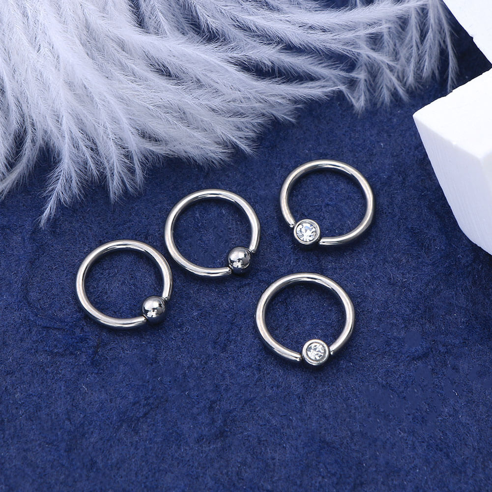 titanium bead captive ring 