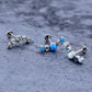 16G CZ and Opal Cluster Titanium Helix and Tragus Stud - OUFER BODY JEWELRY 
