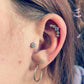 titanium curved stud