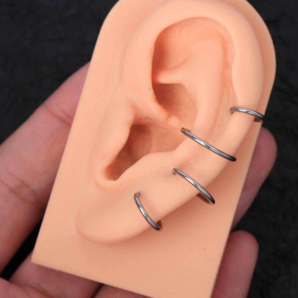 titanium hoop earrings
