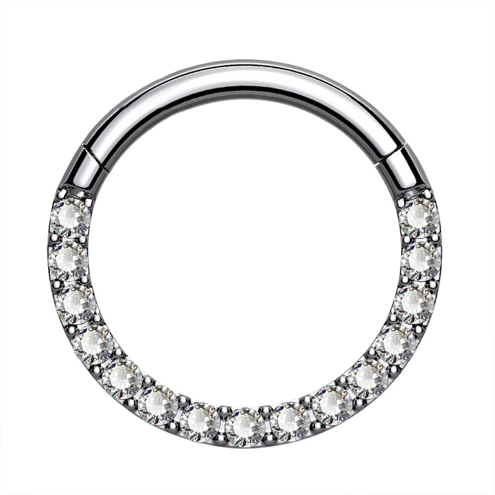 16G Titanium Daith Jewelry CZ Paved Daith Piercing Hoop – OUFER BODY ...