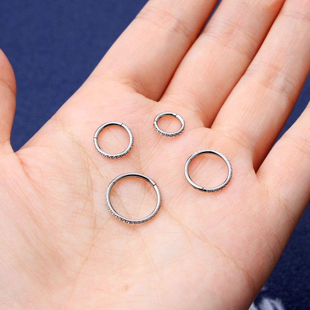 titanium helix earrings - OUFER BODY JEWELRY 