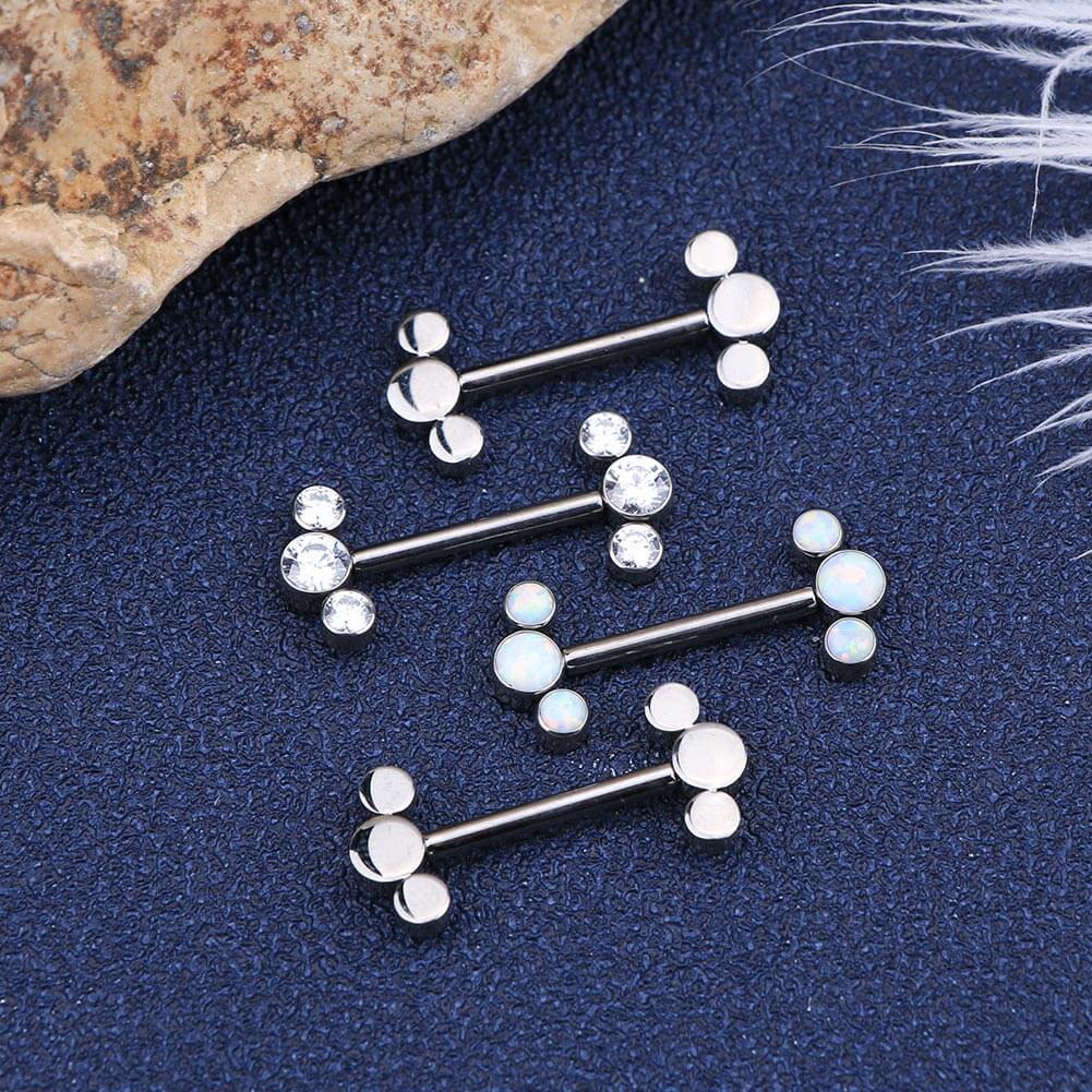 14g titanium nipple barbell - OUFER BODY JEWELRY