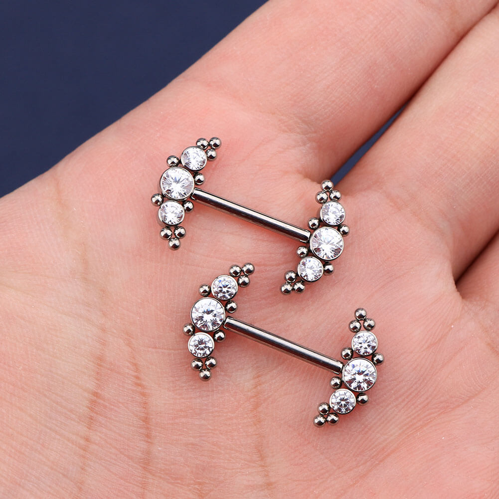  titanium nipple piercing jewelry 