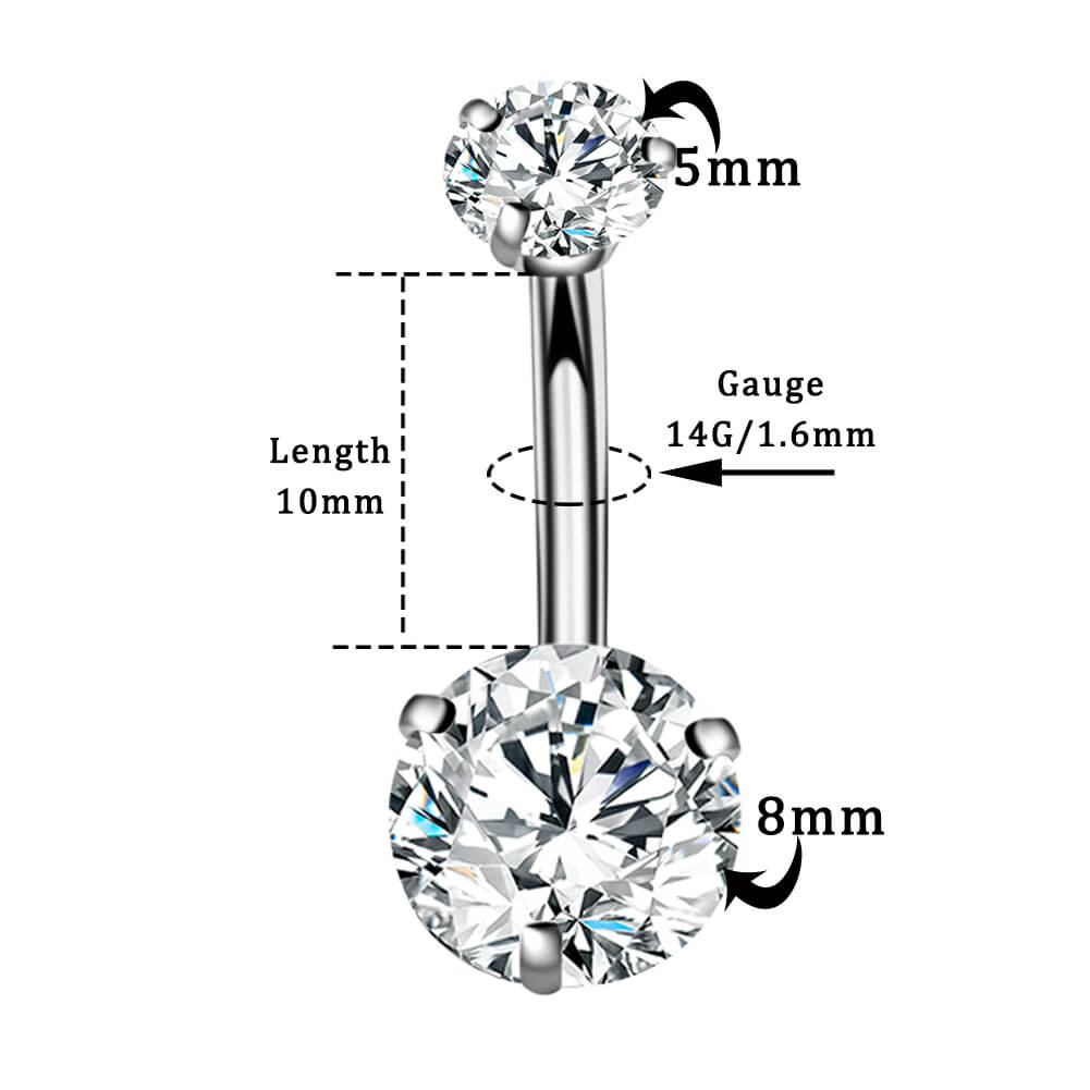 10mm belly ring - OUFER BODY JEWELRY 