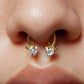 16G Xmas Deer Head Horseshoe Septum Ring