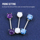 14G Opal and Turquoise Gemstone Nipple Barbells Jewelry - OUFER BODY JEWELRY 